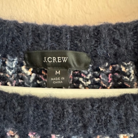 Women's blue J. Crew scoop neck sweater, size M - Picture 2 of 3